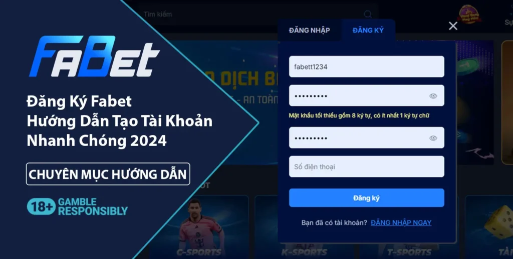 Hướng dẫn đăng ký Fabet 2024 nhanh chóng